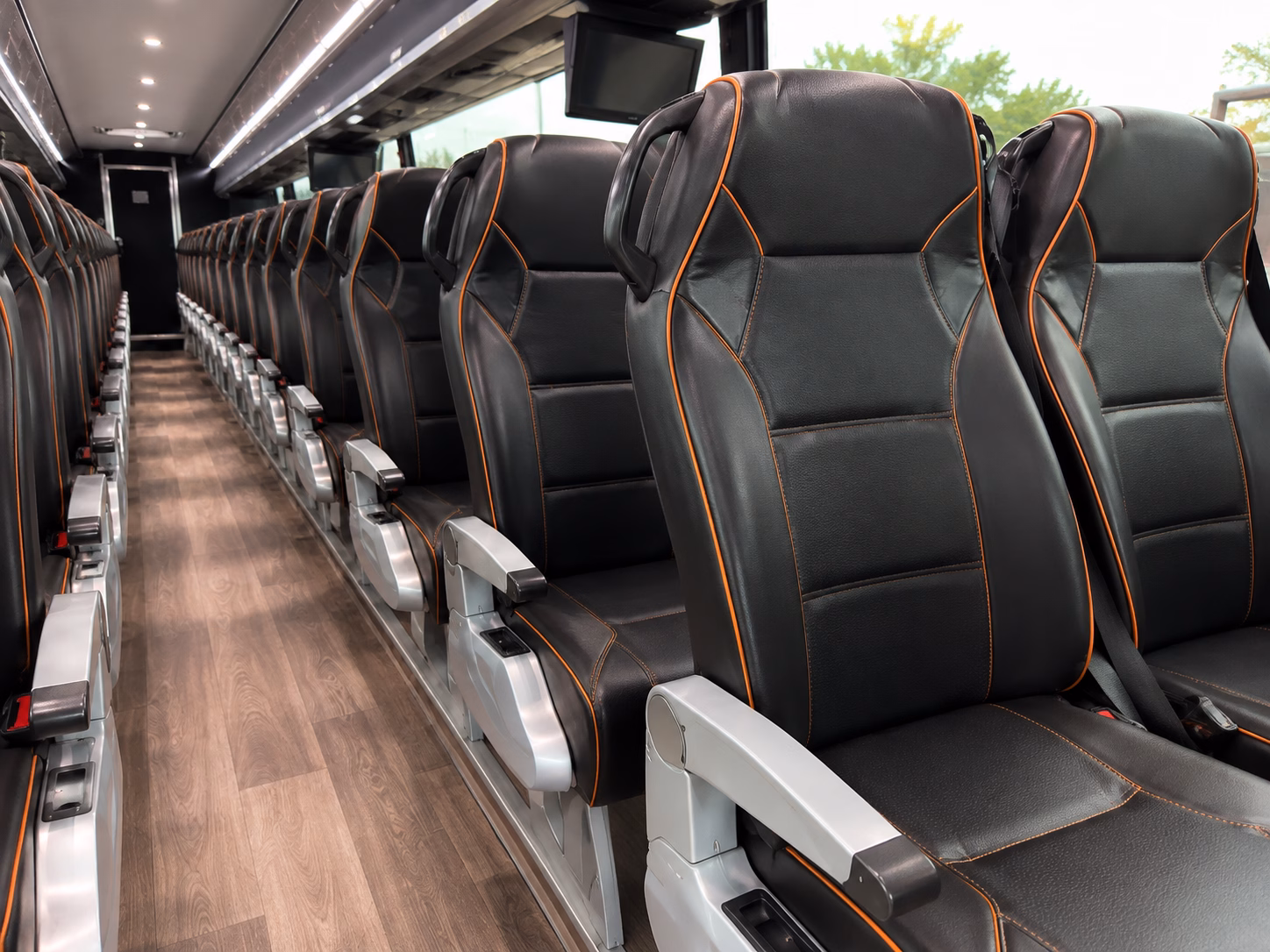 palmdale charter bus interior