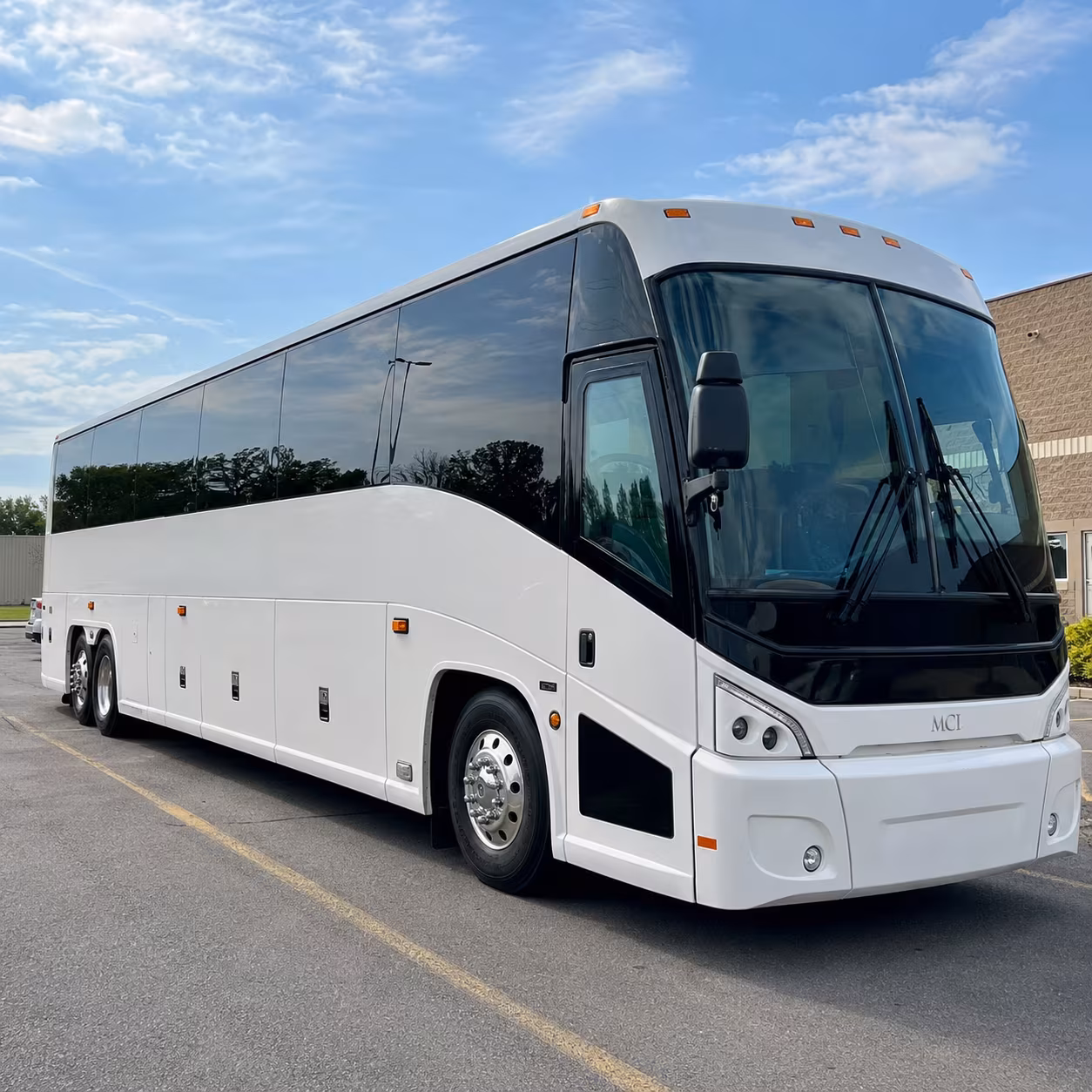 palmdale charter bus rental exterior