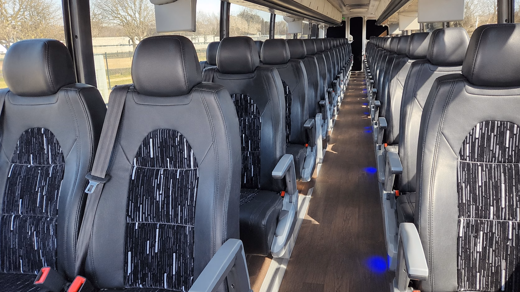 palmdale charter bus rental inside