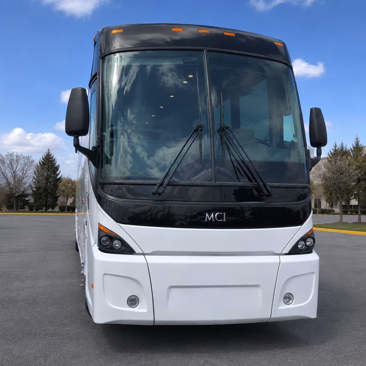shuttle buses for aerospace and defense contractors at plant 42